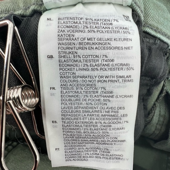 G-Star Raw 3301 Green Slim Cuffed Hem Denim Jean Shorts Size 29 Men's - Picture 8 of 8